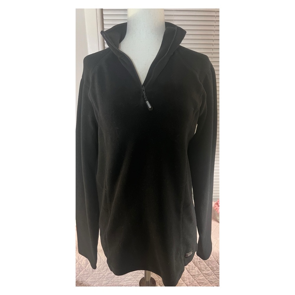 Calvin Klein Black Quarter-Zip Pullover Size Large